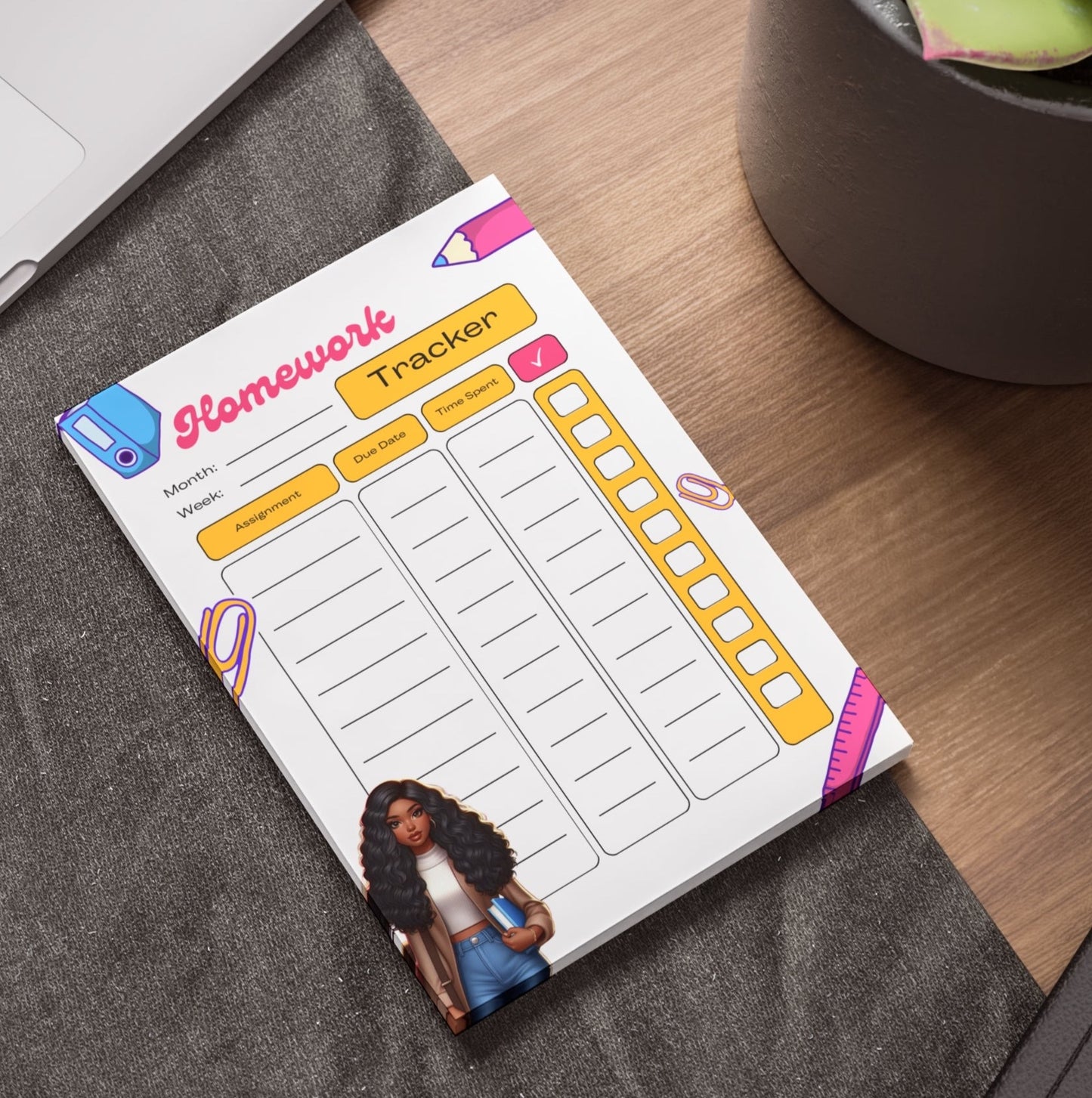 Stephanie Homework Tracker Post-it® Note Pads