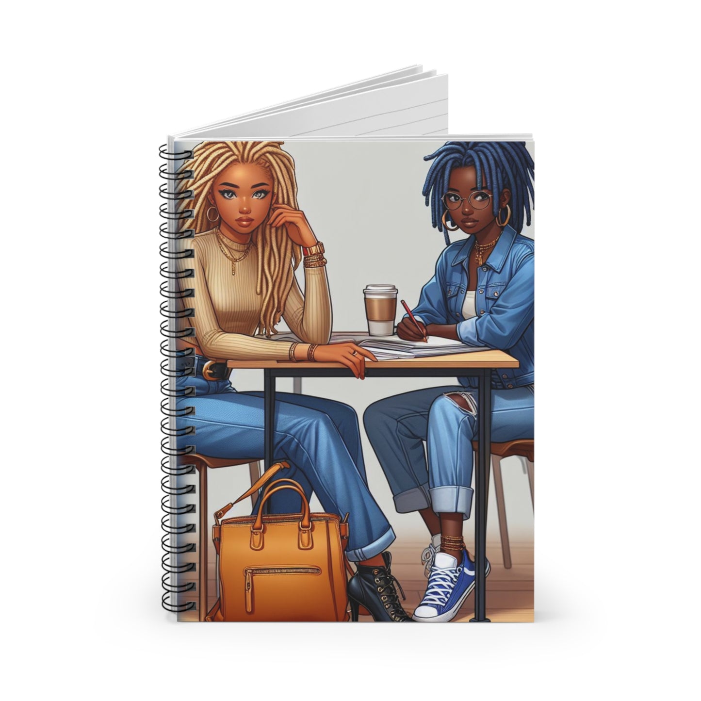 Loc'd Sisters Spiral Notebook | Ruled Line