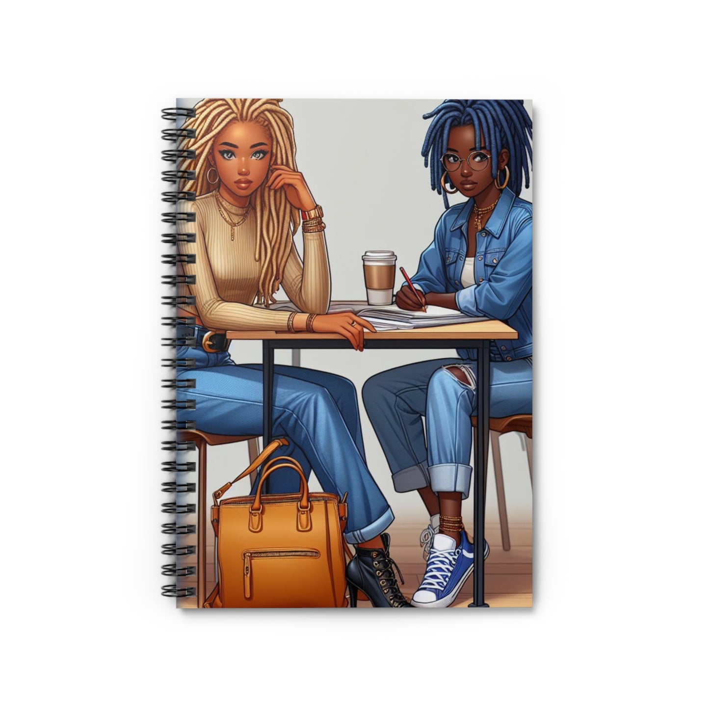 Loc'd Sisters Spiral Notebook | Ruled Line