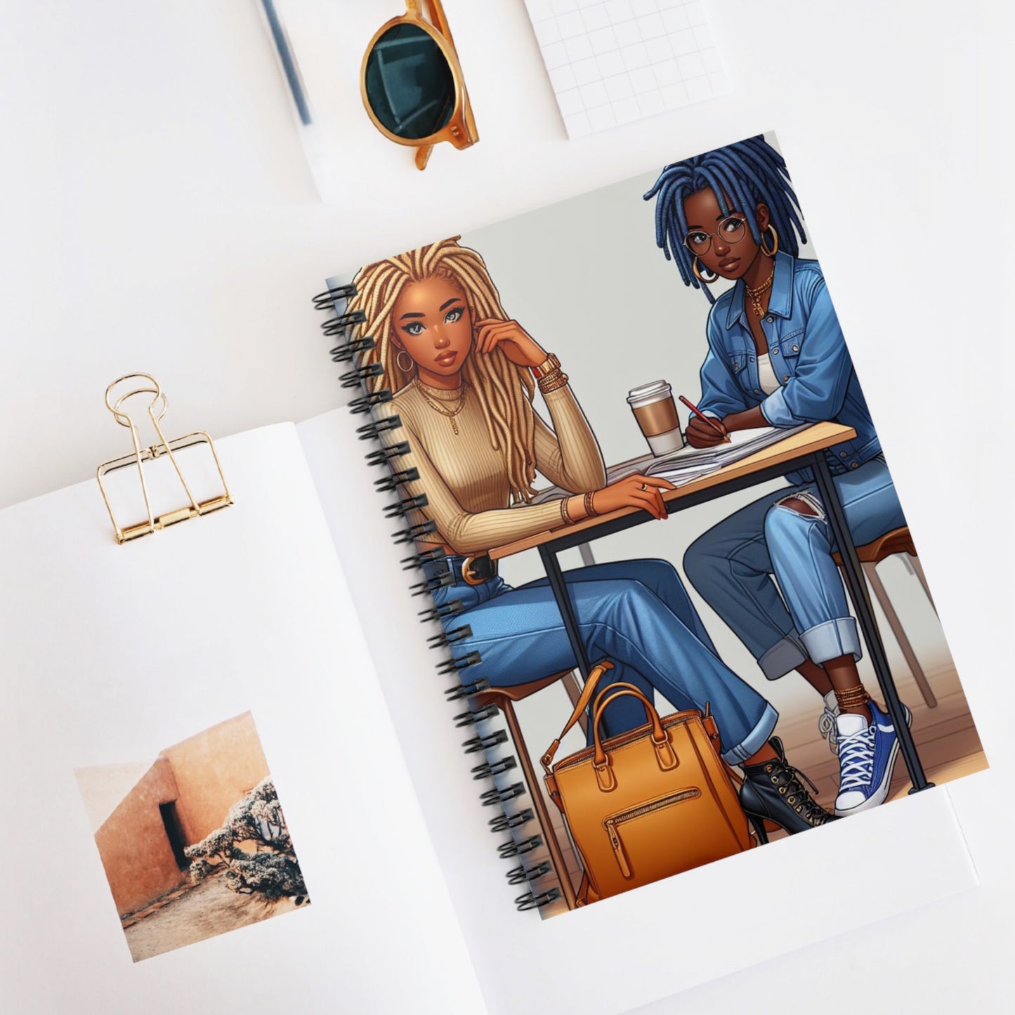 Loc'd Sisters Spiral Notebook | Ruled Line