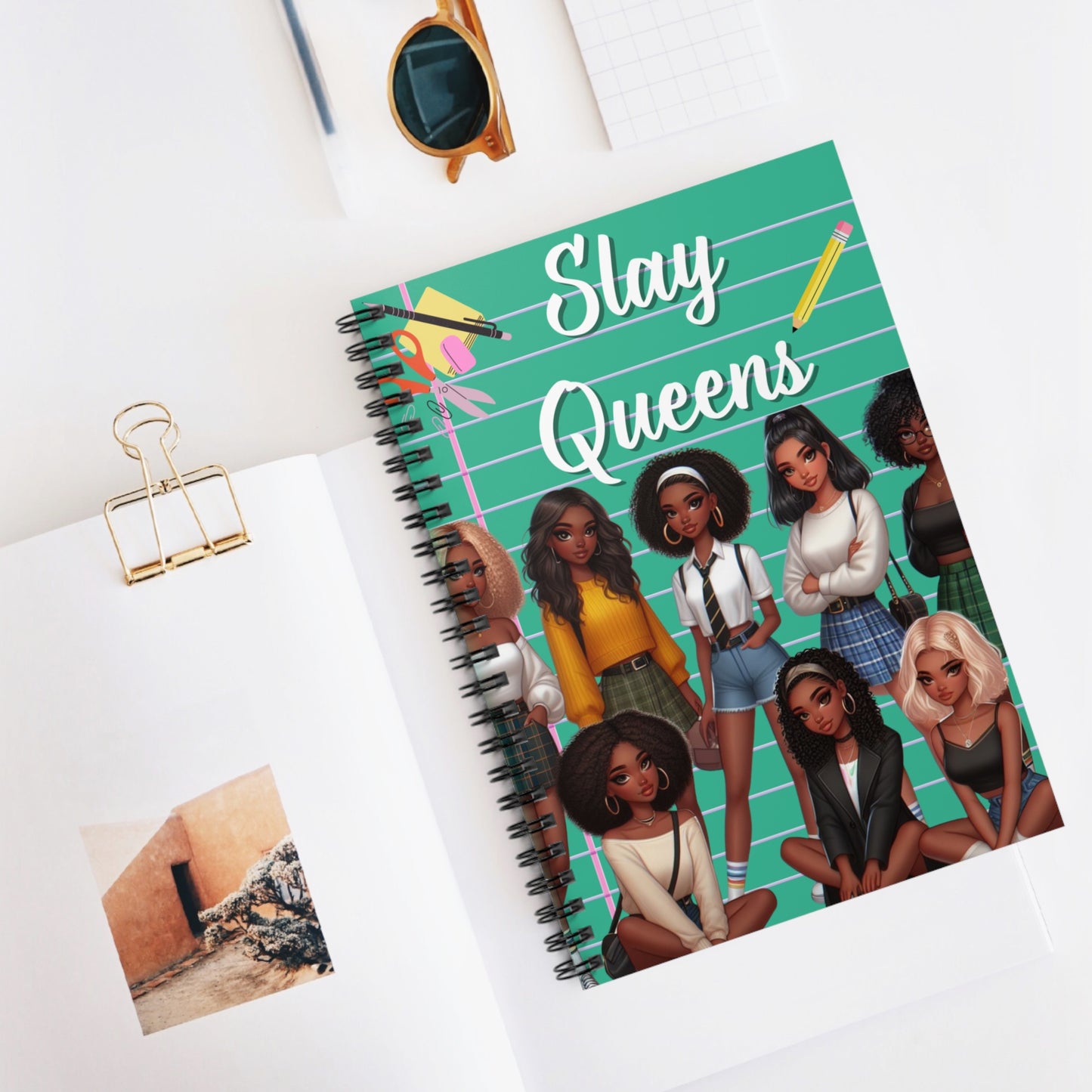 Slay Queens Spiral Notebook | Ruled Line